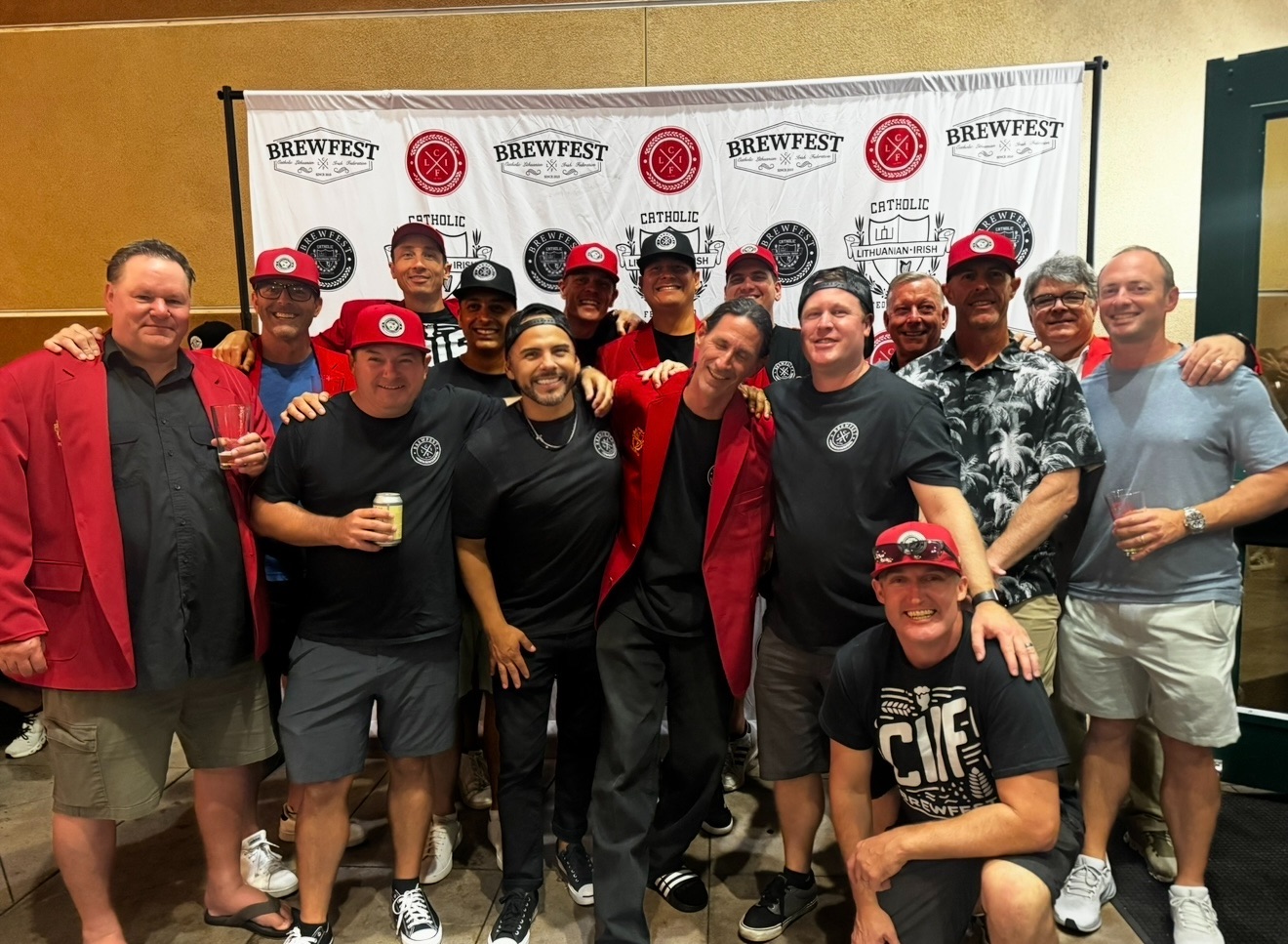 The Catholic Lithuanian Irish Federation Brewfest organizing crew